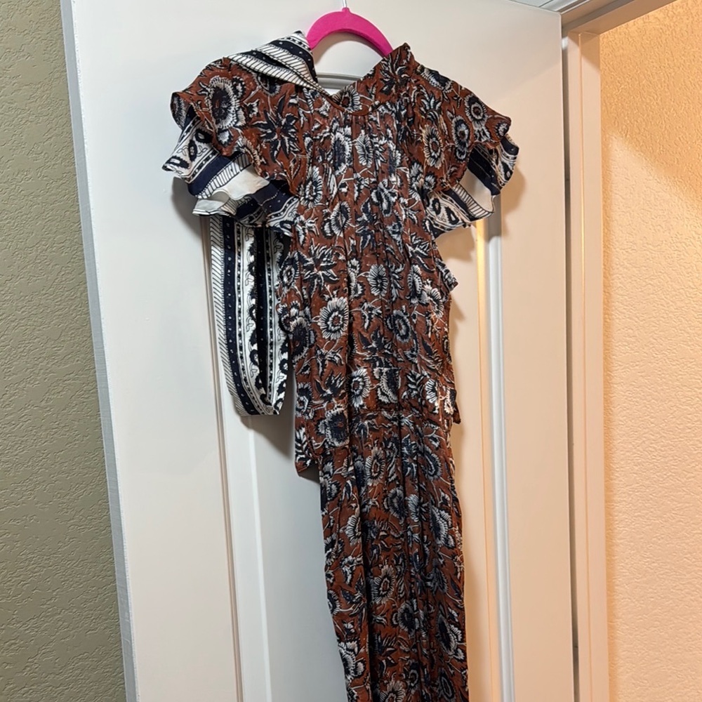 Cleobella Brown Cap Sleeve Jumpsuit NWT